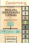 Click para ver Miscelánea cinematográfica y literaria.
